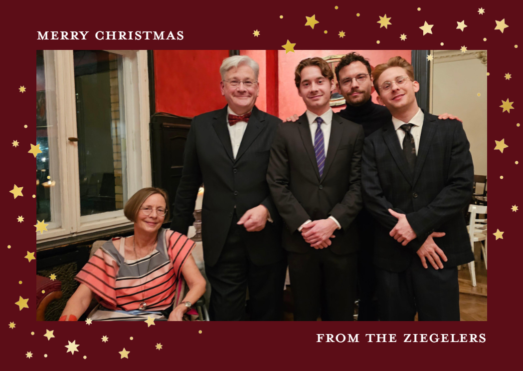 Season's Greetings 2024 - 2025

We wish you - and the world - 
a peaceful and happy Christmas.

Here's us in 2024, spread out as we are, and yet united.

May 2025 be kind and fortuitous, 
and unite us all!